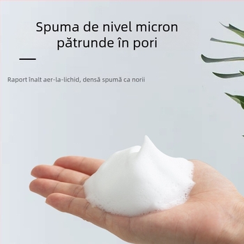 Dozator de săpun cu spumă, acționare manuală, ABS+PETG, turnare prin injecție, stil modern minimalist, greutate 0.5