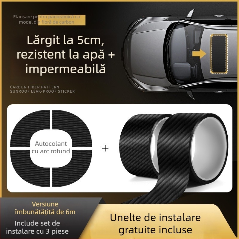 Bandă de etanșare pentru luneta auto (sunroof) - bandă adezivă pentru etanșare la acoperiș