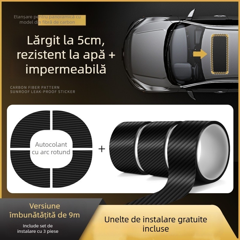 Bandă de etanșare pentru luneta auto (sunroof) - bandă adezivă pentru etanșare la acoperiș