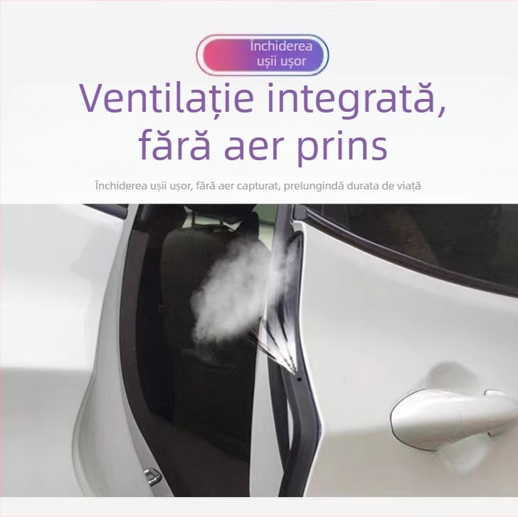 Bandă etanșare ușă auto din cauciuc – universală pentru întreg vehiculul, reducere zgomot, protecție împotriva prafului și impermeabil