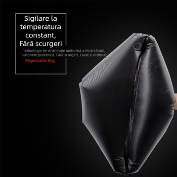 Sac de gunoi HDPE îngroșat, gură plată, de unică folosință, pentru uz casnic, hoteluri și bucătării