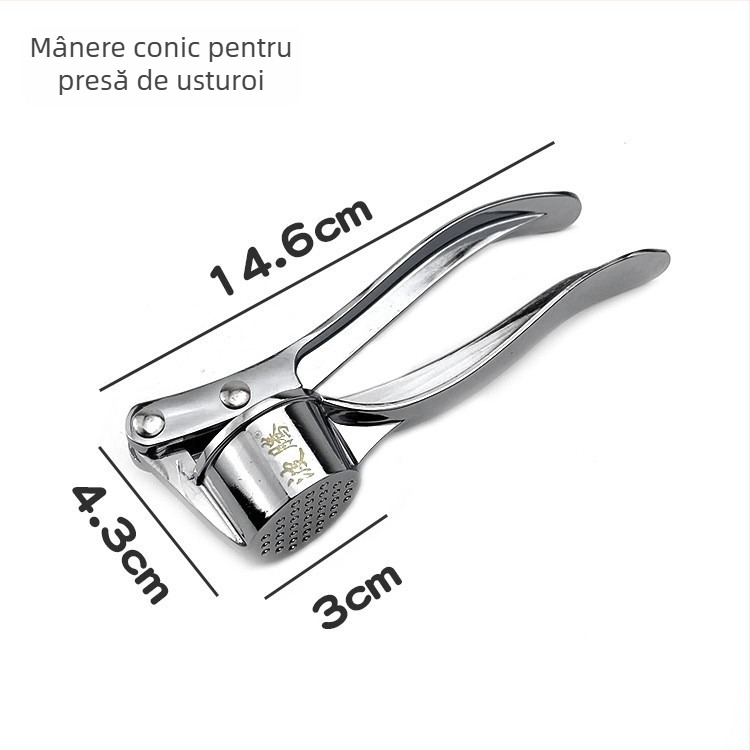 Presă de usturoi din oțel inoxidabil, manuală, multifuncțională, stil modern minimalist (material: oțel inoxidabil; utilizare: manuală; funcție: multifuncțională; stil: modern minimalist)