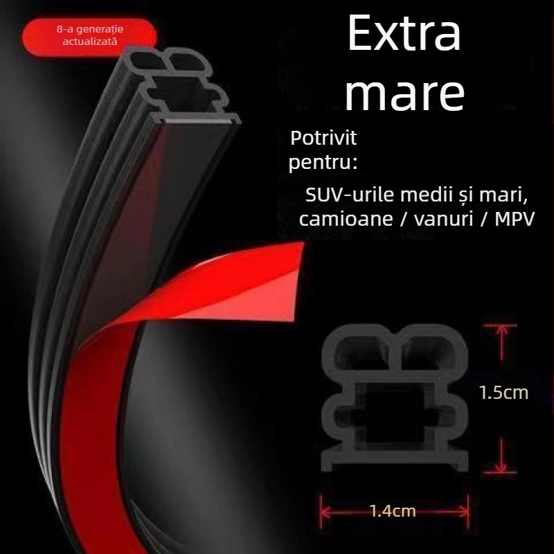 Bandă de etanșare din silicon pentru ușa cabinei camionului, dublu-strat, etanșare impermeabilă și reducere a zgomotului