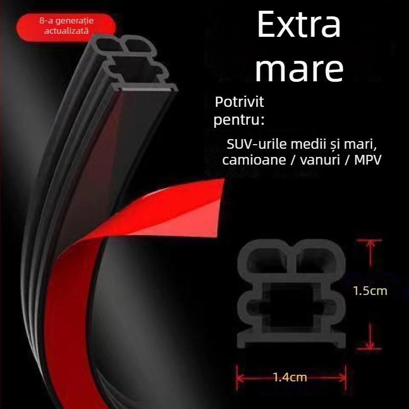 Bandă de etanșare din silicon pentru ușa cabinei camionului, dublu-strat, etanșare impermeabilă și reducere a zgomotului