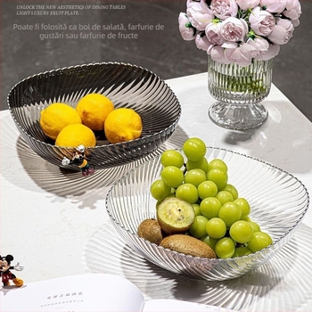 Platou pentru fructe elegant pentru living, stil minimalist modern, coș de fructe și tavă pentru gustări pentru măsuța de cafea (model 2025)