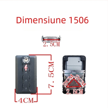 Lacăt pentru bagaje cu compatibilitate TSA, lacăt cu cod, anti-furt, material ABS