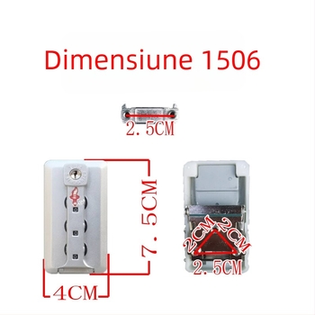 Lacăt pentru bagaje cu compatibilitate TSA, lacăt cu cod, anti-furt, material ABS