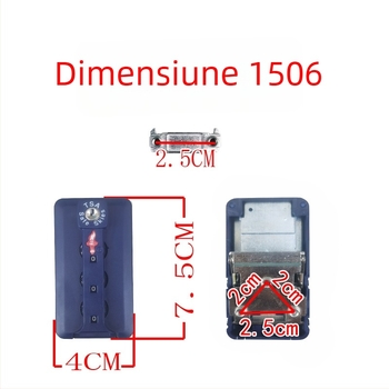 Lacăt pentru bagaje cu compatibilitate TSA, lacăt cu cod, anti-furt, material ABS