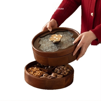 Platou de fructe din lemn – Jumao, Stil simplu, Lansare 2025