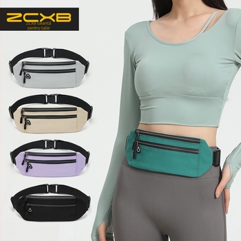 Borsetă de talie pentru alergare, ultraușoară, respirabilă, compactă; pânză Oxford, unisex, pentru sport în aer liber