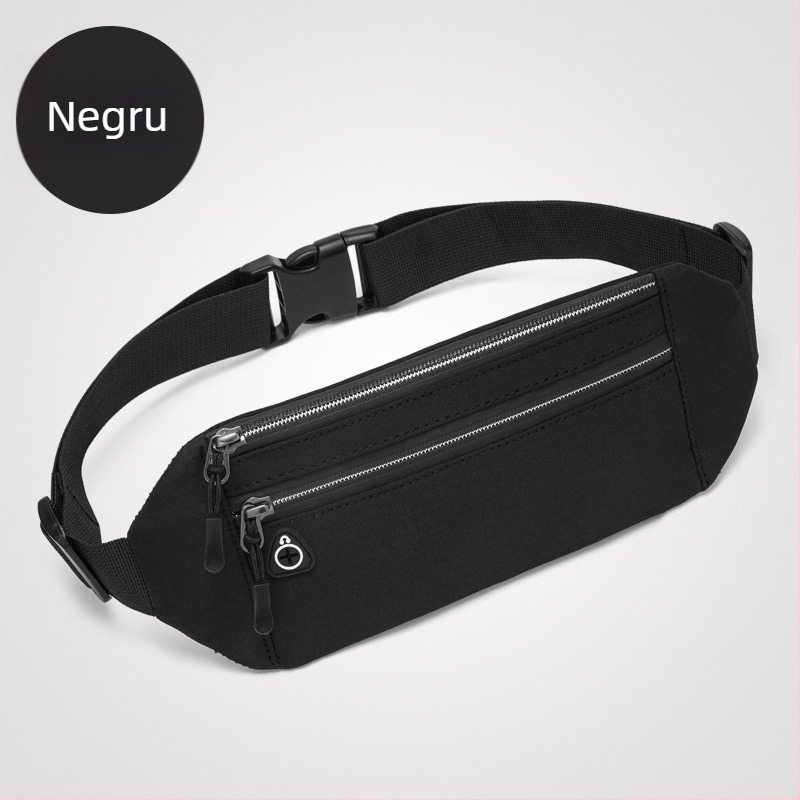 Borsetă de talie pentru alergare, ultraușoară, respirabilă, compactă; pânză Oxford, unisex, pentru sport în aer liber