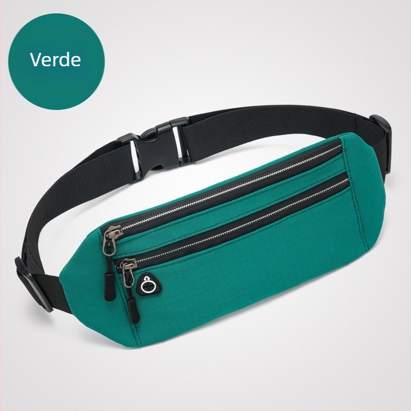 Borsetă de talie pentru alergare, ultraușoară, respirabilă, compactă; pânză Oxford, unisex, pentru sport în aer liber