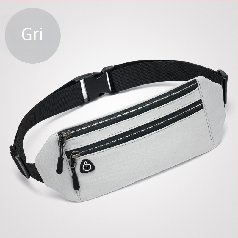 Borsetă de talie pentru alergare, ultraușoară, respirabilă, compactă; pânză Oxford, unisex, pentru sport în aer liber