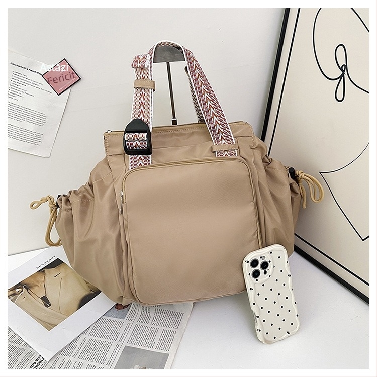 Geantă convertibilă de călătorie, tip tote-backpack, capacitate mare, husă moale, Oxford material, închidere cu fermoar, buzunar intern cu fermoar, bretele duble