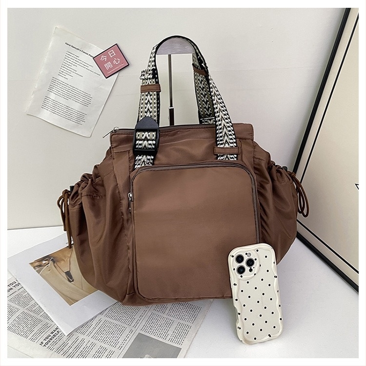Geantă convertibilă de călătorie, tip tote-backpack, capacitate mare, husă moale, Oxford material, închidere cu fermoar, buzunar intern cu fermoar, bretele duble