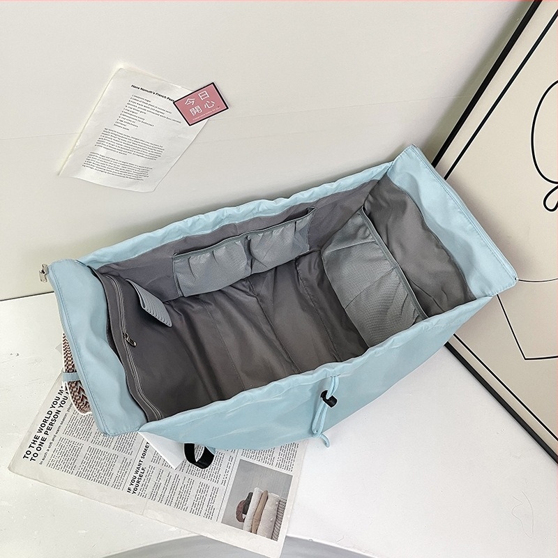 Geantă convertibilă de călătorie, tip tote-backpack, capacitate mare, husă moale, Oxford material, închidere cu fermoar, buzunar intern cu fermoar, bretele duble