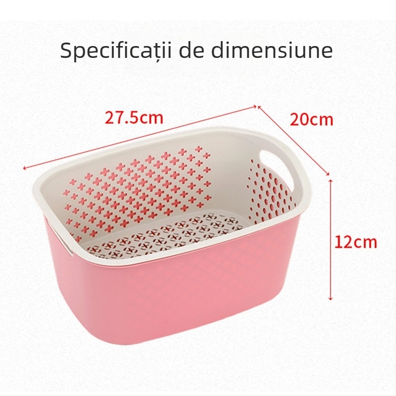 Coș de drenaj din plastic, multifuncțional, stil modern minimalist, imprimare a logo-ului disponibil