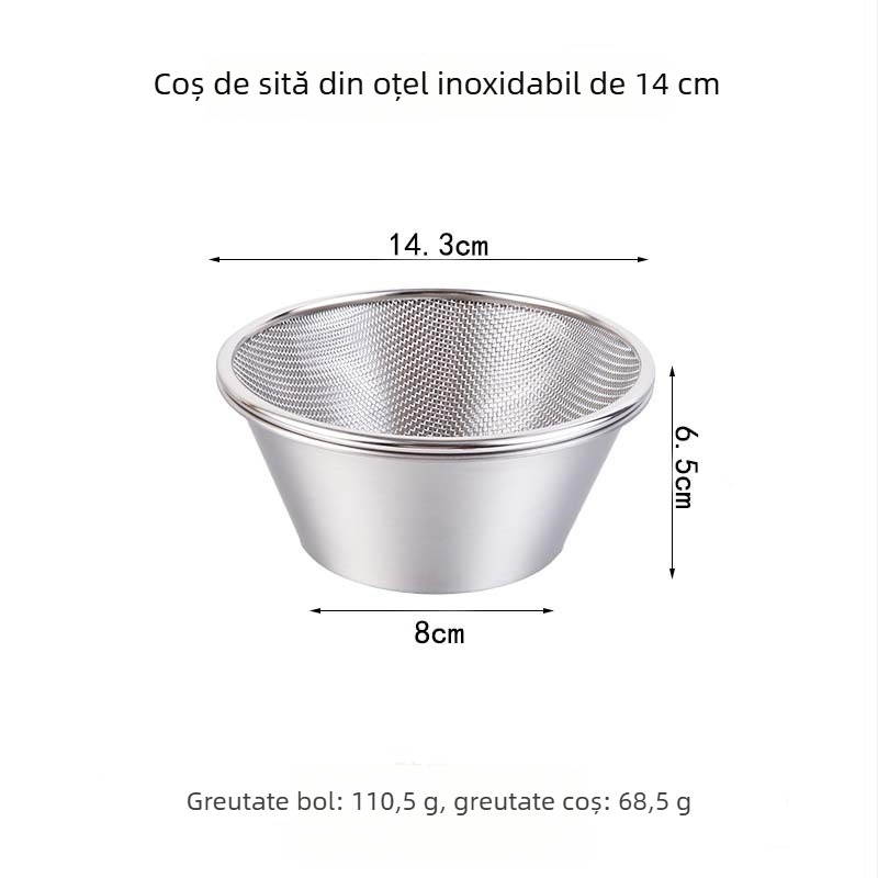 Coș de scurgere din oțel inoxidabil 304 — sită de bucătărie multifuncțională, design modern