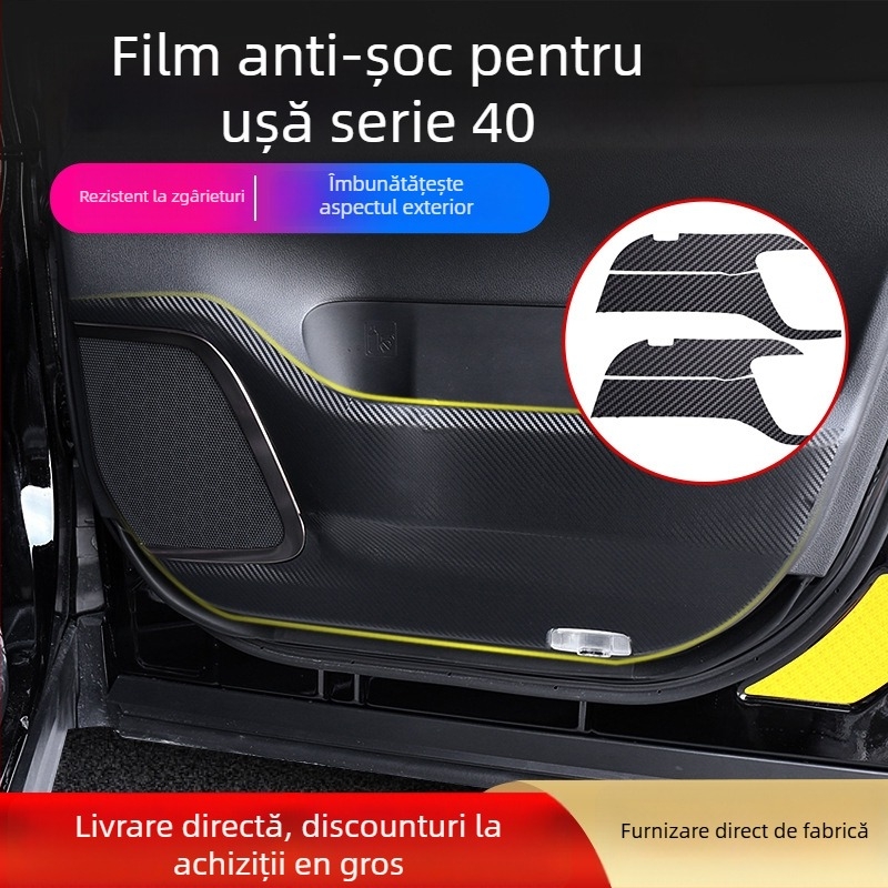 Film protector anti-coliziune pentru ușa și brațul interior Alphard/Vellfire, PVC, ALF40, Happy Fire, adeziv anti-coliziune