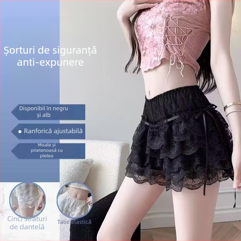 Pantaloni unici din dantelă, ușor respirabili, cu țesătură subțire, Lyocell (Tencel) și Spandex, croială lejeră