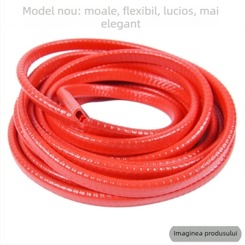 Bandă anti-coliziune pentru ușa mașinii - universală, fără adeziv - protecție a marginii ușii - rezistență la zgârieturi - element decorativ