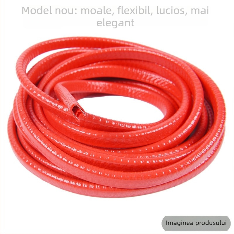 Bandă anti-coliziune pentru ușa mașinii - universală, fără adeziv - protecție a marginii ușii - rezistență la zgârieturi - element decorativ