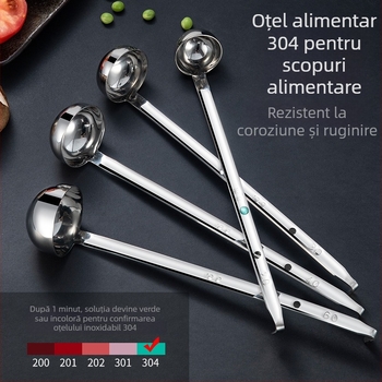 Lingură de măsură în unci, din oțel inoxidabil 304, cu cârlig, pentru ceai cu lapte și boabe de cafea