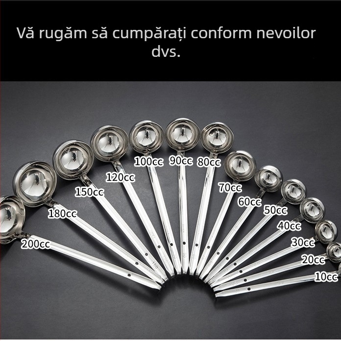 Lingură de măsură în unci, din oțel inoxidabil 304, cu cârlig, pentru ceai cu lapte și boabe de cafea