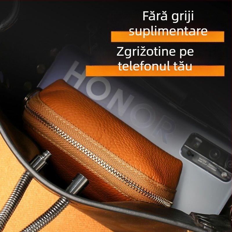 Geustos PU Leather Key Bag — Capacitate mare pentru carduri, Rezistent la apă, Unisex, Design urban minimalist