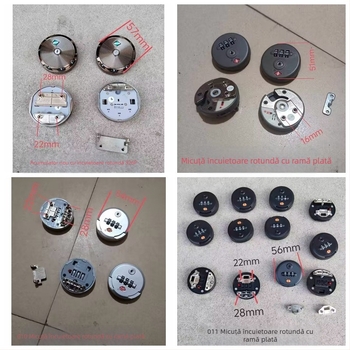 Lacăt rotund cu combinație pentru bagaje – antifurt, material plastic, accesorii pentru bagaje