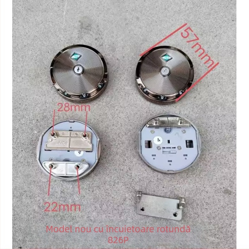 Lacăt rotund cu combinație pentru bagaje – antifurt, material plastic, accesorii pentru bagaje