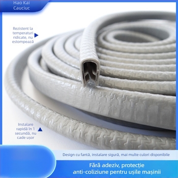 Bandă de cauciuc pentru ușa mașinii, anti-coliziune – Haokai, personalizabilă, model: bandă anti-coliziune