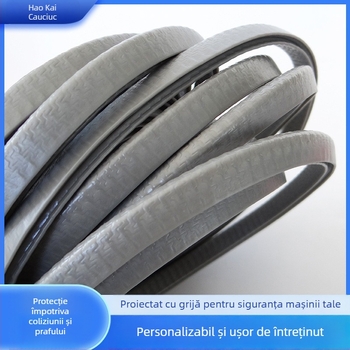 Bandă de cauciuc pentru ușa mașinii, anti-coliziune – Haokai, personalizabilă, model: bandă anti-coliziune