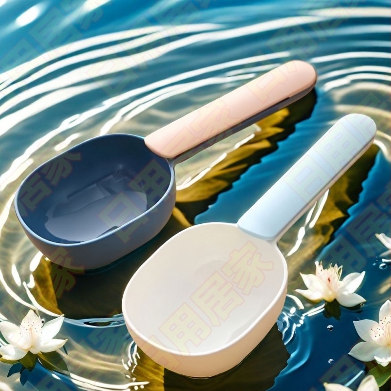 Lingură pentru hrană de animale de companie și lingură de măsurare, cu clips de etanșare, din oțel inoxidabil 316L, mâner din silicon, rezistență la temperaturi înalte