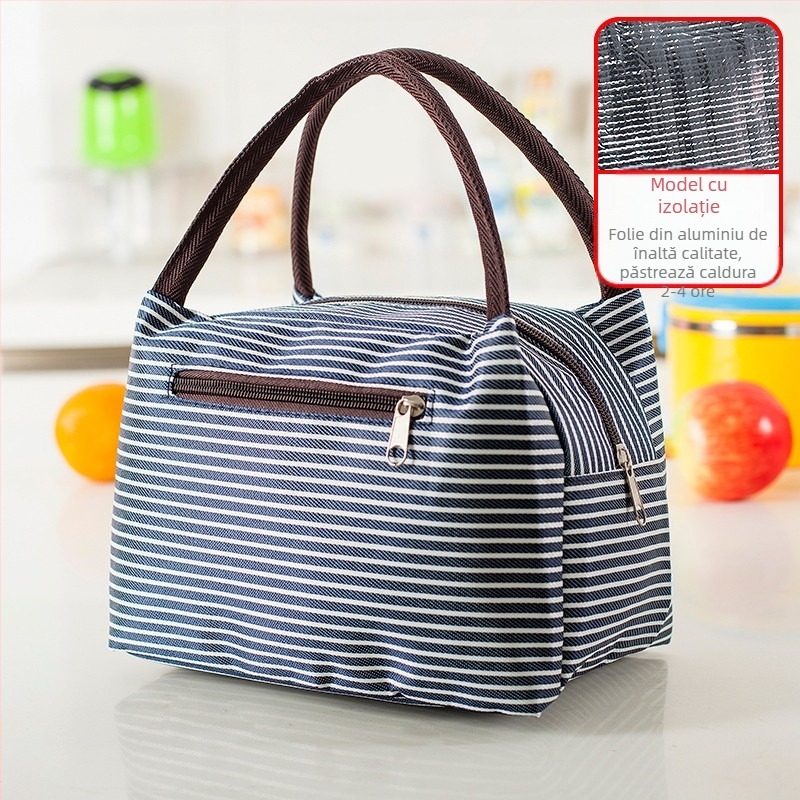 Geantă pentru prânz | Material: Oxford țesătură | Formă: pătrată orizontală | Închidere: fermoar | Buzunar intern cu fermoar