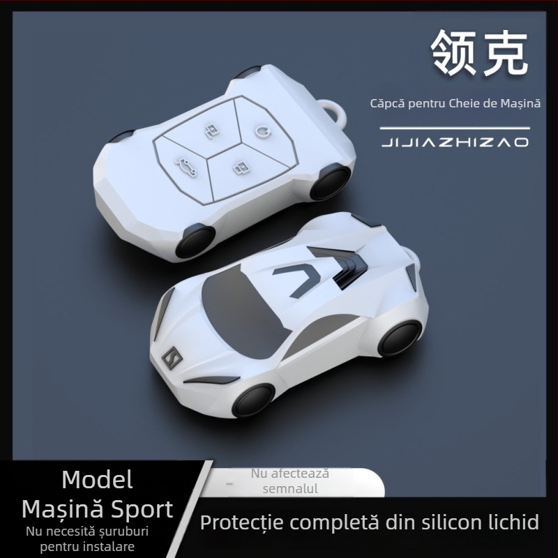 Husă cheie Lynk & Co 03, PVC, stil modern, personalizabil