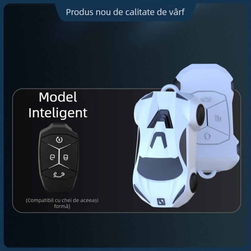 Husă cheie Lynk & Co 03, PVC, stil modern, personalizabil