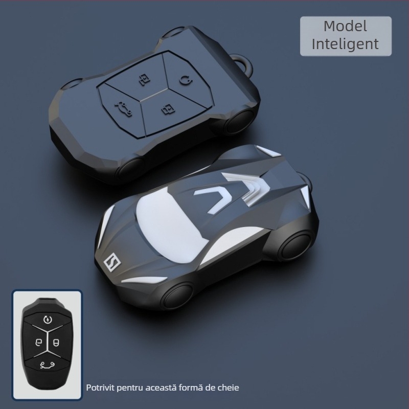 Husă cheie Lynk & Co 03, PVC, stil modern, personalizabil