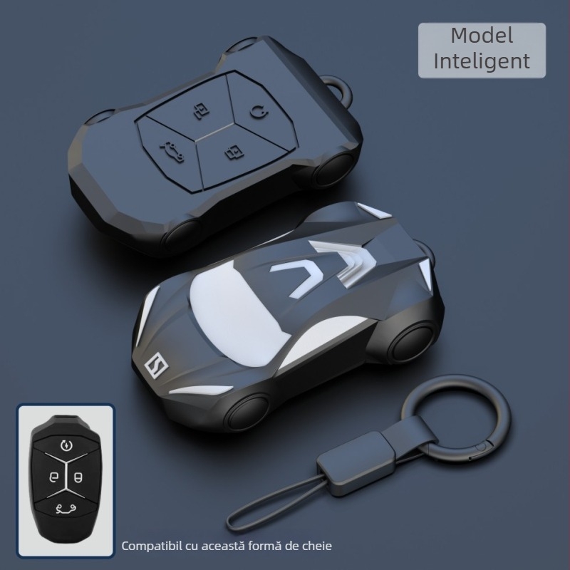 Husă cheie Lynk & Co 03, PVC, stil modern, personalizabil