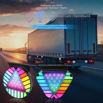 Lumină LED de semnalizare spate pentru mașini și camioane, modelul Devil's Eye, lumină pilot colorată, 4W, 12-24V, compatibil universal