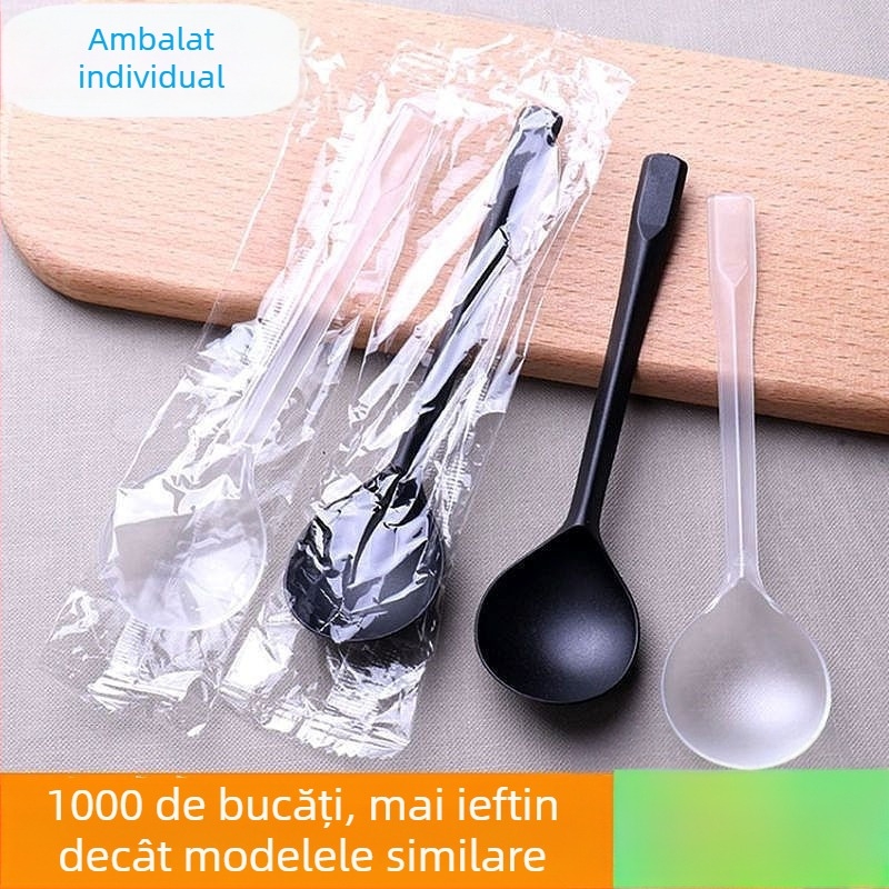 Lingură din lemn pentru copii, stil simplu, pentru mâncare