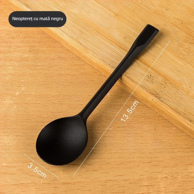 Lingură din lemn pentru copii, stil simplu, pentru mâncare