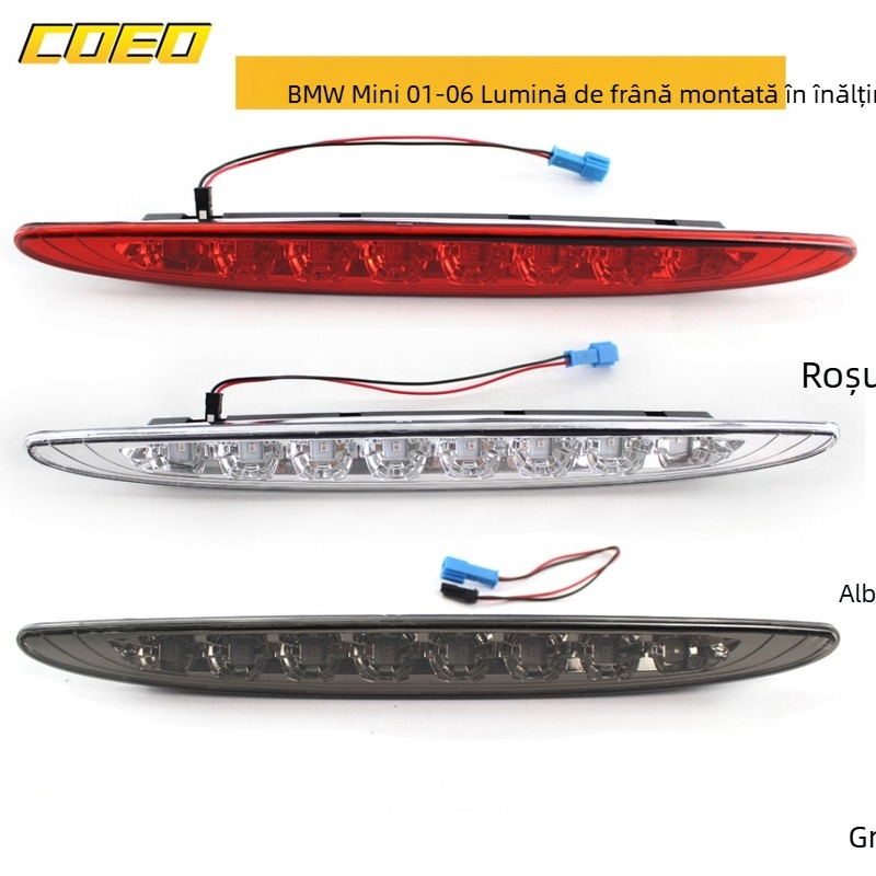 Lumină de frână LED, montură înaltă, pentru BMW Mini 01-06, model 63256935789, ABS