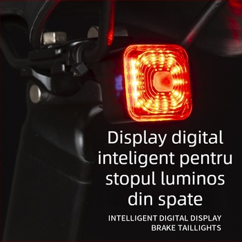 Lumină pentru bicicletă pentru plimbări nocturne, far posterior impermeabil pentru biciclete de munte și de șosea, durată lungă a bateriei | Brand: Dingtian
