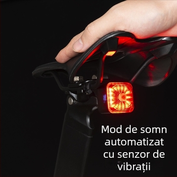 Lumină pentru bicicletă pentru plimbări nocturne, far posterior impermeabil pentru biciclete de munte și de șosea, durată lungă a bateriei | Brand: Dingtian