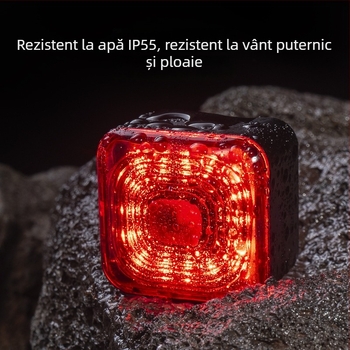 Lumină pentru bicicletă pentru plimbări nocturne, far posterior impermeabil pentru biciclete de munte și de șosea, durată lungă a bateriei | Brand: Dingtian