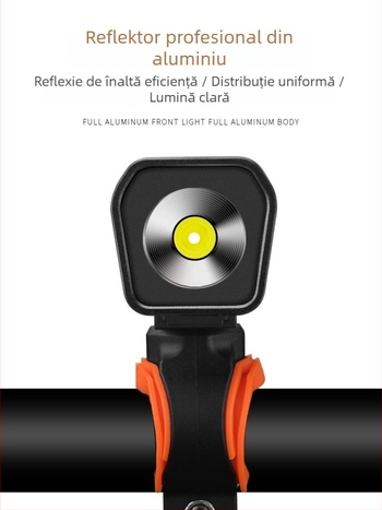 Lampa frontală pentru bicicletă, luminozitate ridicată, reîncărcabilă, pentru mers noaptea pe bicicletele de munte