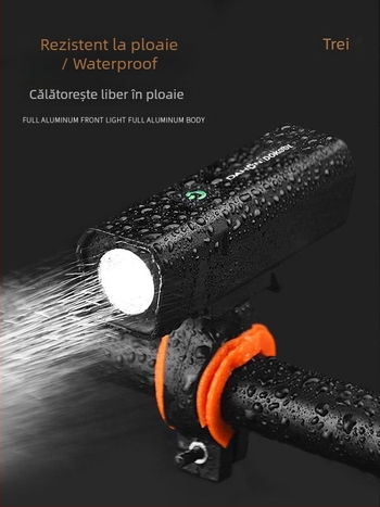 Lampa frontală pentru bicicletă, luminozitate ridicată, reîncărcabilă, pentru mers noaptea pe bicicletele de munte