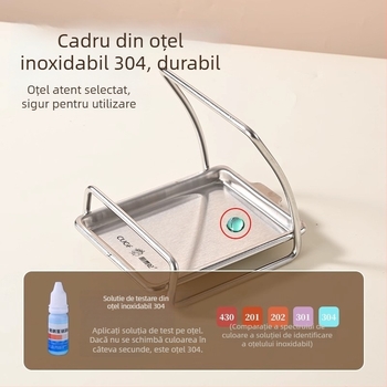 Set suport linguri din oțel inoxidabil pentru restaurante, suport suspendat pentru linguri de oale fierbinți, design mobil, brand Kitchen concubine