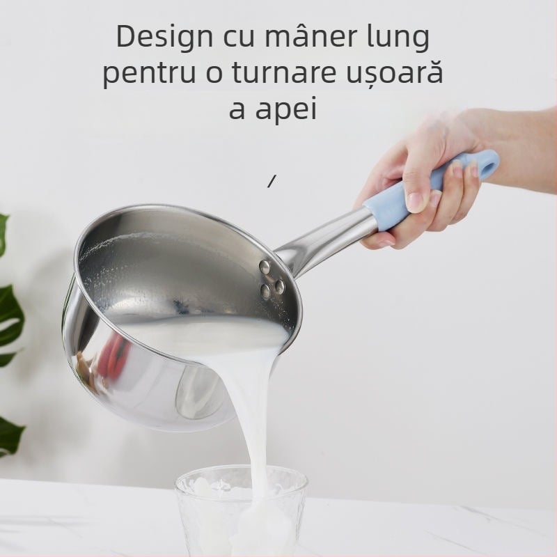 Lingură mare de supă pentru cantină, oțel inoxidabil, marca Rongyou, origine Chaozhou (China), posibilitatea imprimării logo-ului, lansată vara 2016.